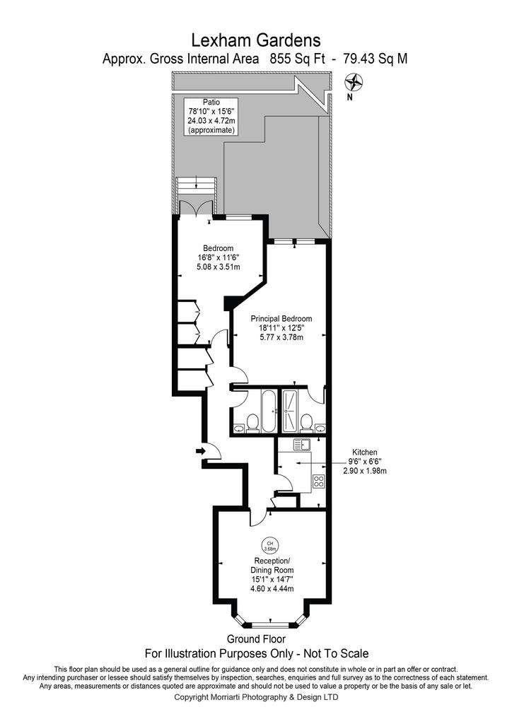 2 bedroom flat to rent - floorplan