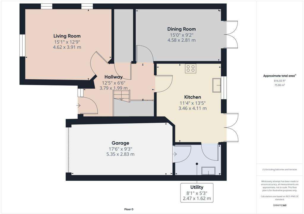 4 bedroom detached house to rent - floorplan