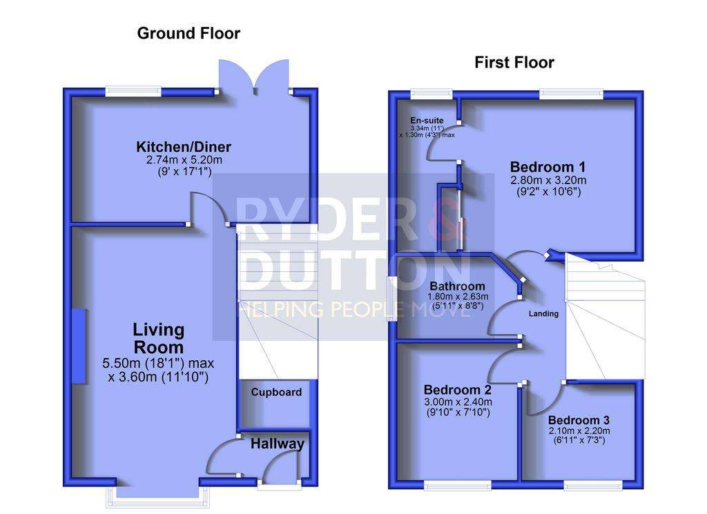 3 bedroom detached house for sale - floorplan