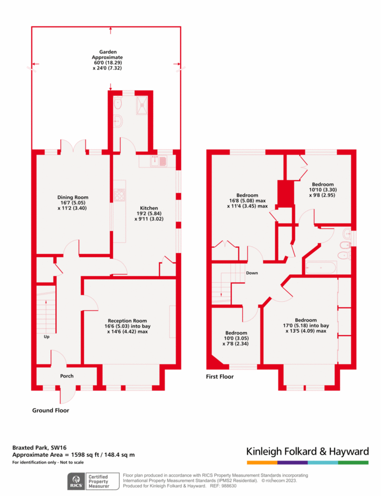 4 bedroom semi-detached house for sale - floorplan