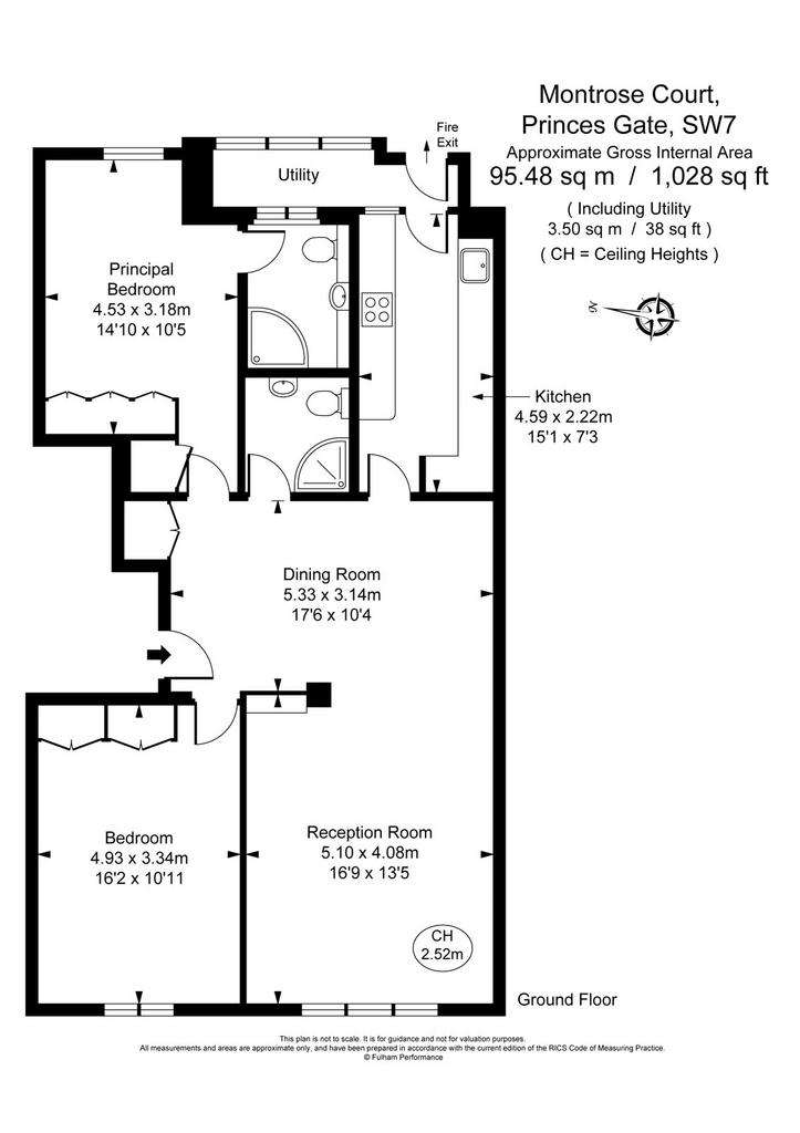 2 bedroom flat to rent - floorplan