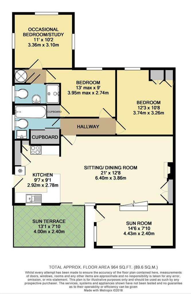 2 bedroom bungalow for sale - floorplan