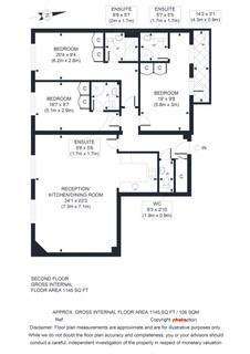 3 bedroom flat to rent - floorplan