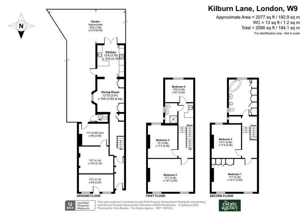 5 bedroom flat for sale - floorplan