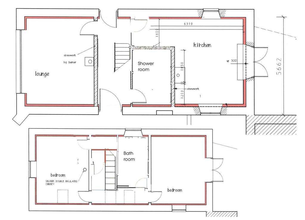 Studio flat for sale - floorplan