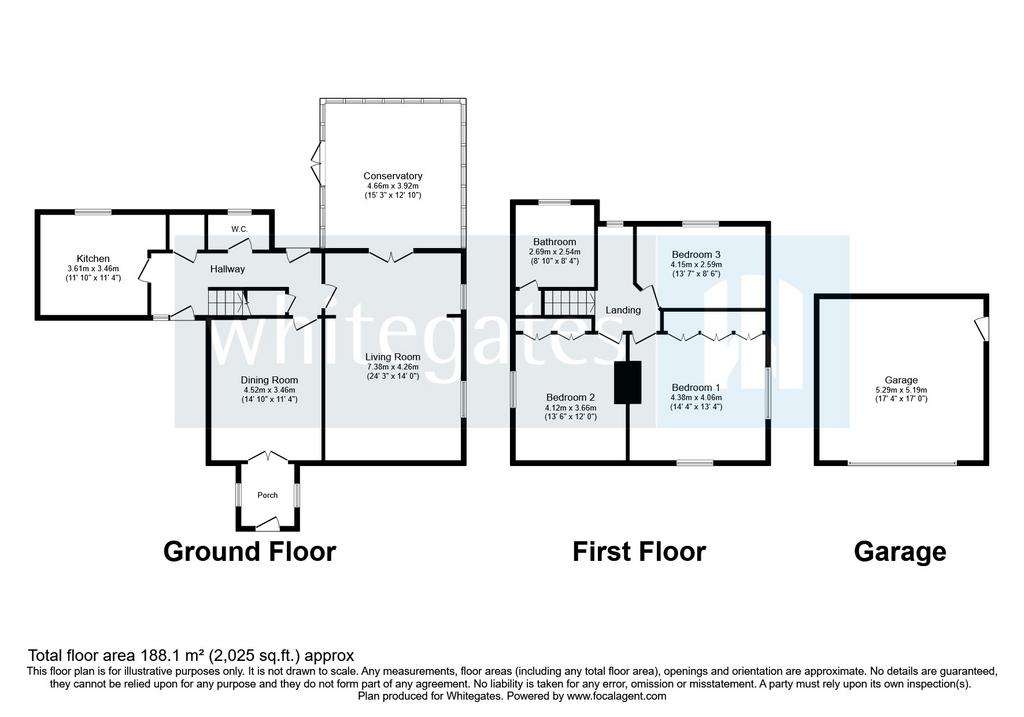 3 bedroom detached house for sale - floorplan