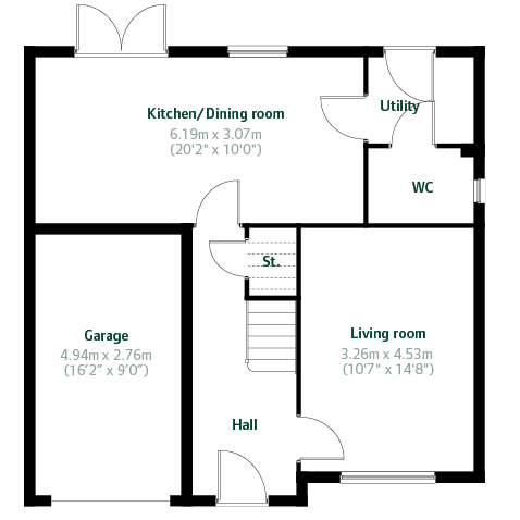 5 bedroom detached house for sale - floorplan