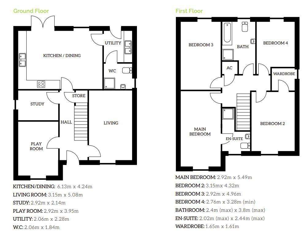 4 bedroom detached house for sale - floorplan