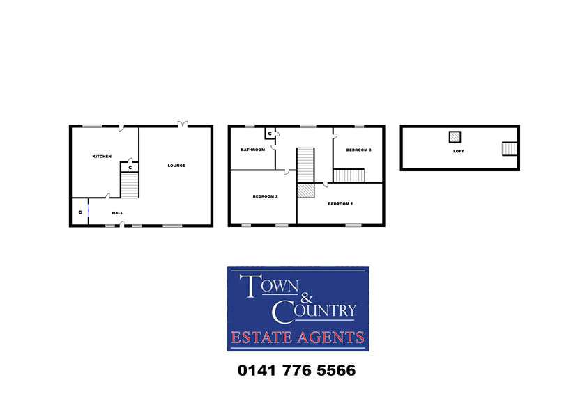 3 bedroom terraced house for sale - floorplan