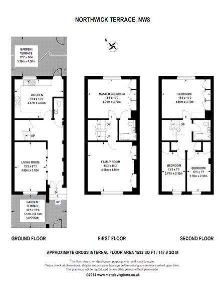 5 bedroom terraced house to rent - floorplan