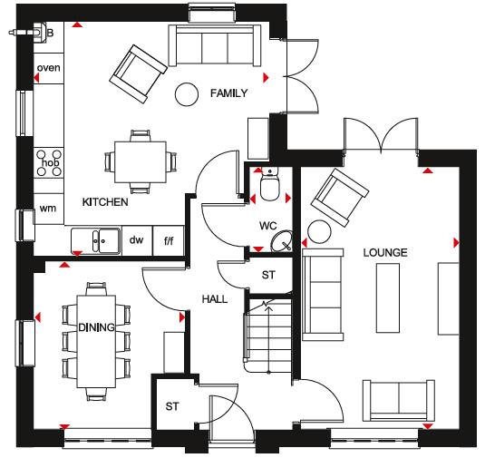 4 bedroom detached house for sale - floorplan