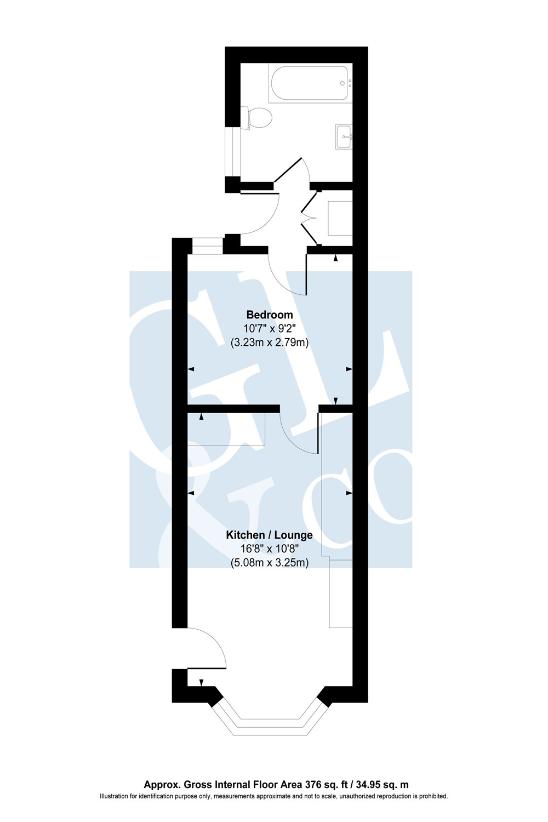 1 bedroom flat for sale - floorplan