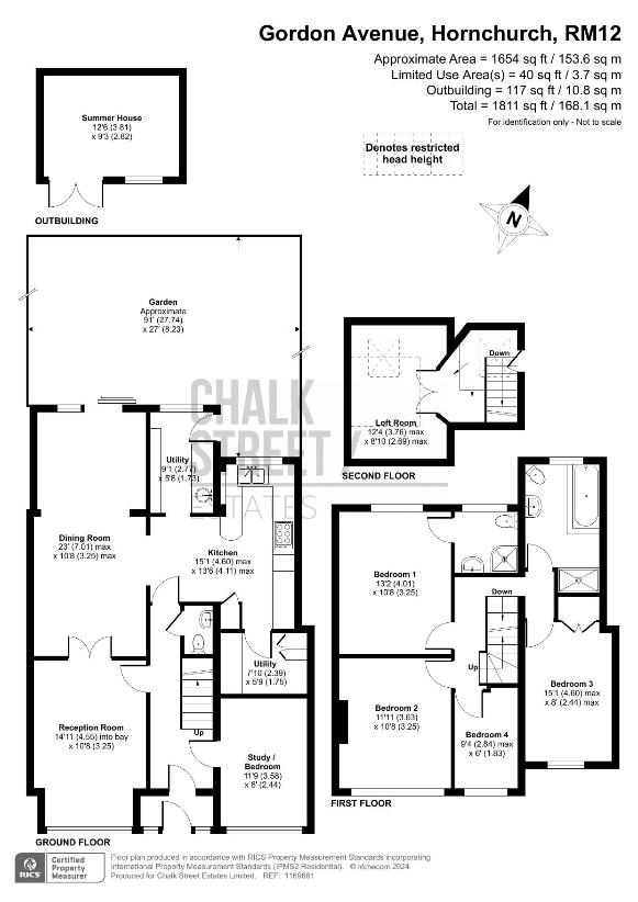 4 bedroom semi-detached house for sale - floorplan