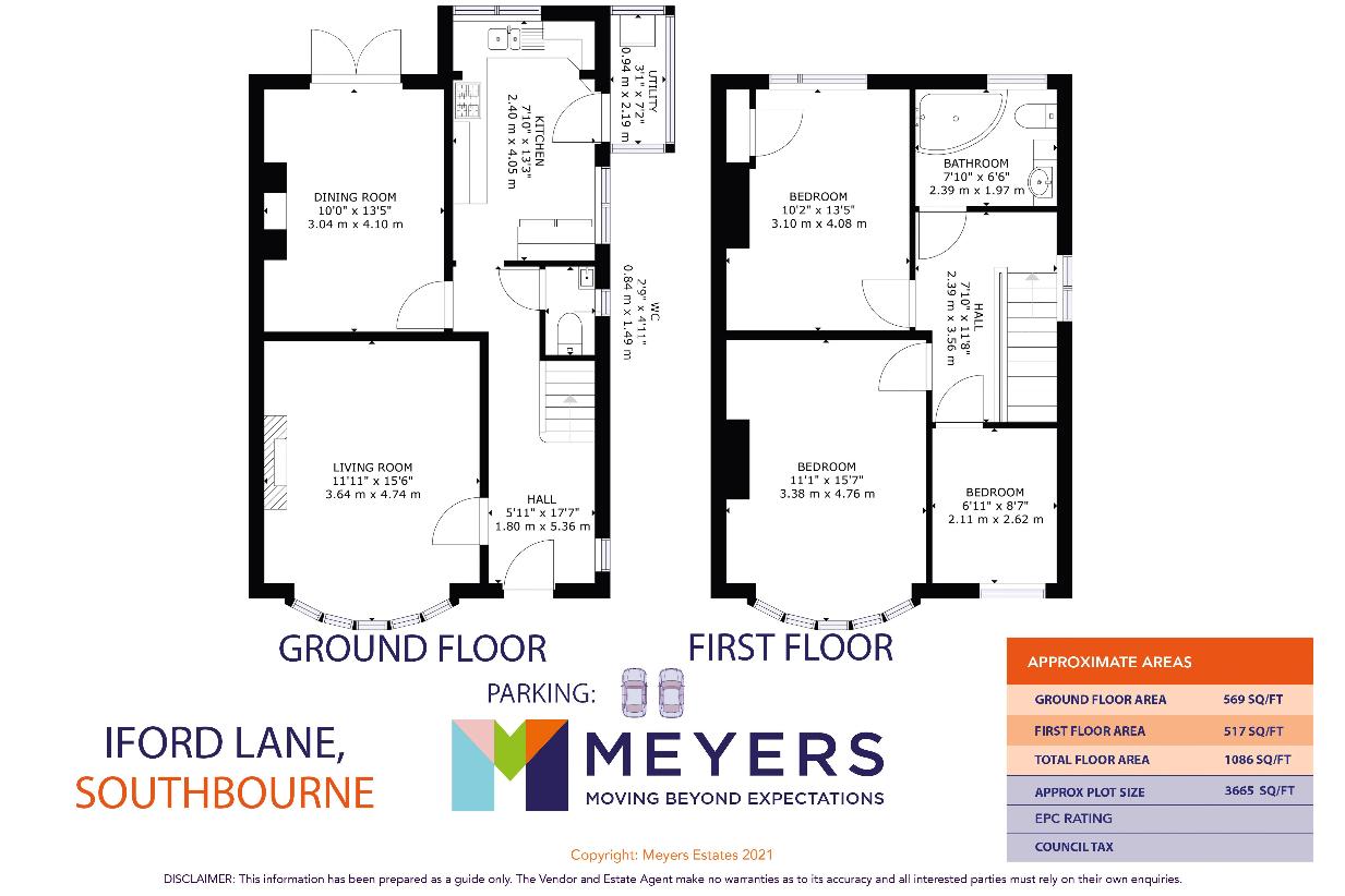 3 bedroom semi-detached house for sale - floorplan