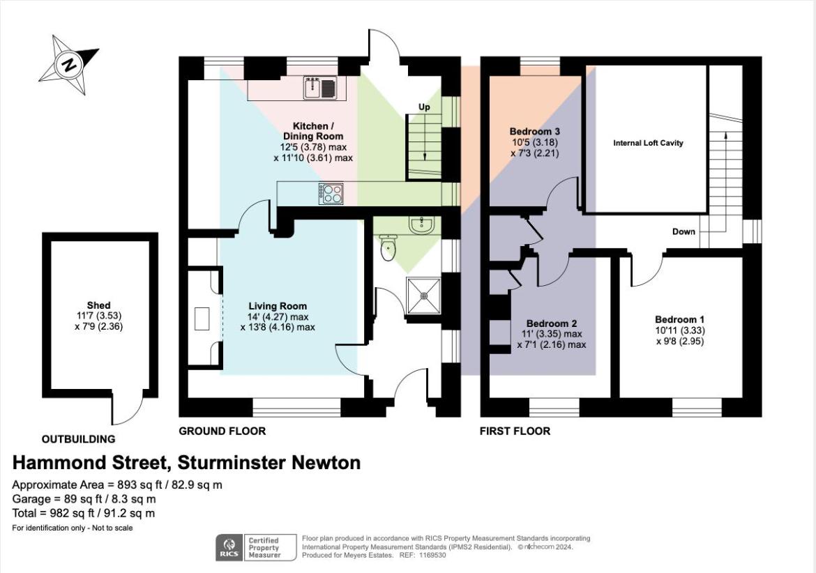 3 bedroom property for sale - floorplan