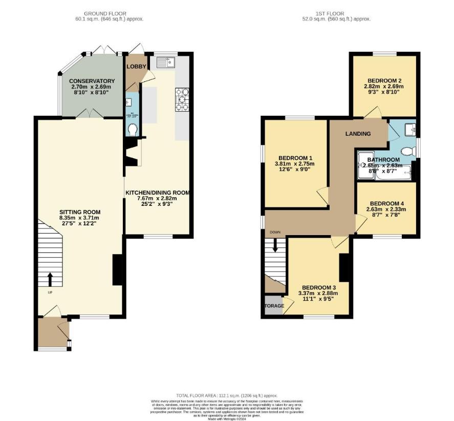 4 bedroom detached house for sale - floorplan