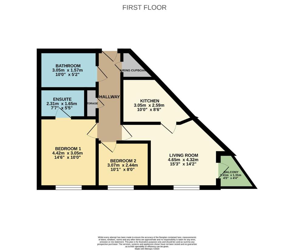 2 bedroom flat for sale - floorplan