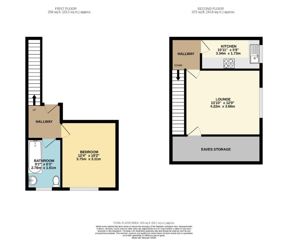 1 bedroom flat for sale - floorplan