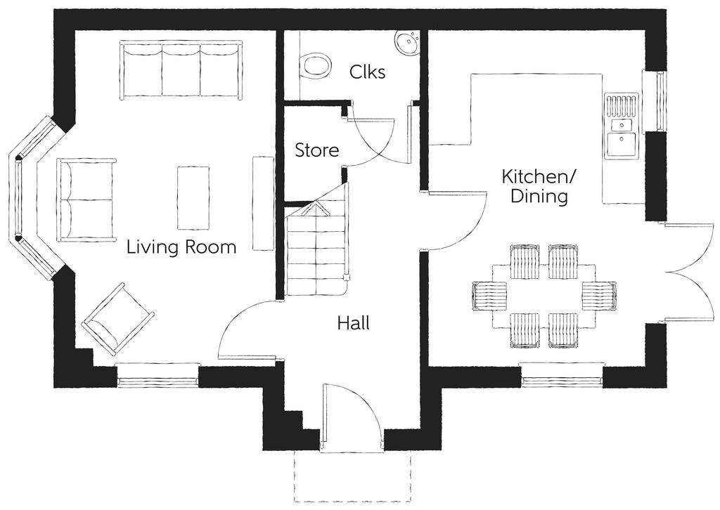 3 bedroom detached house for sale - floorplan