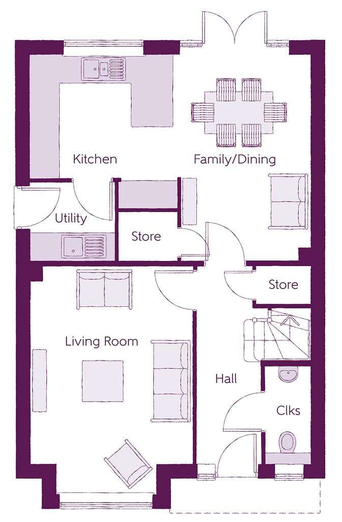 4 bedroom detached house for sale - floorplan