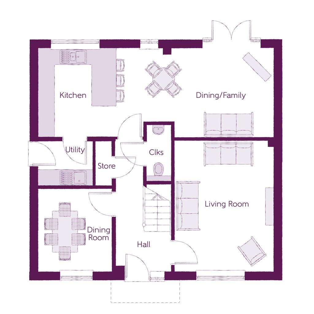 4 bedroom detached house for sale - floorplan