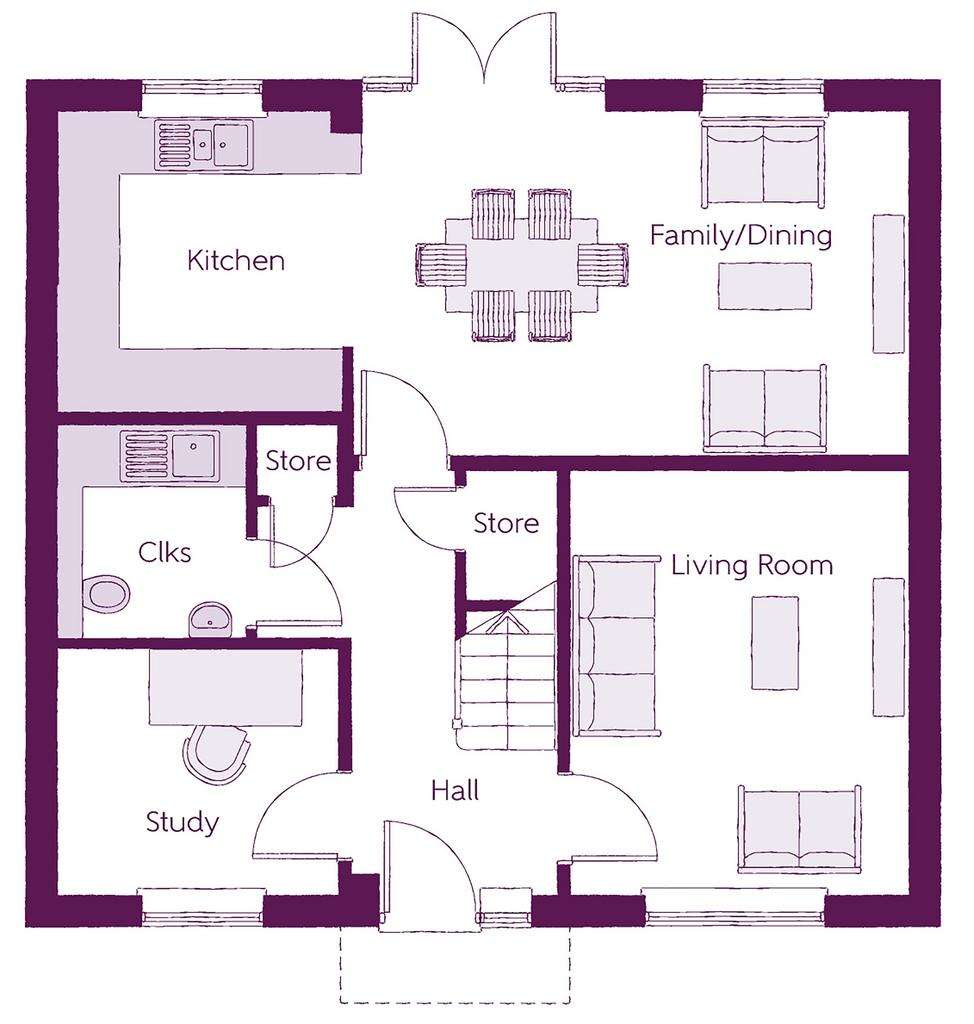 4 bedroom detached house for sale - floorplan