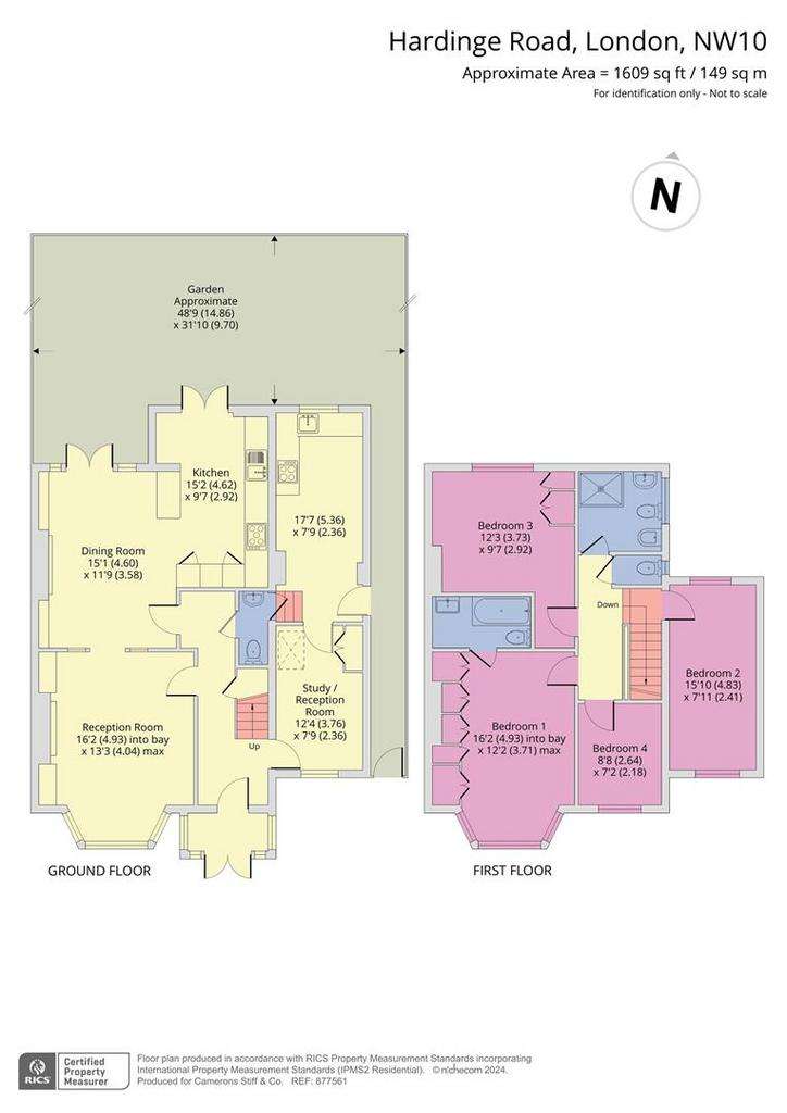 4 bedroom semi-detached house for sale - floorplan