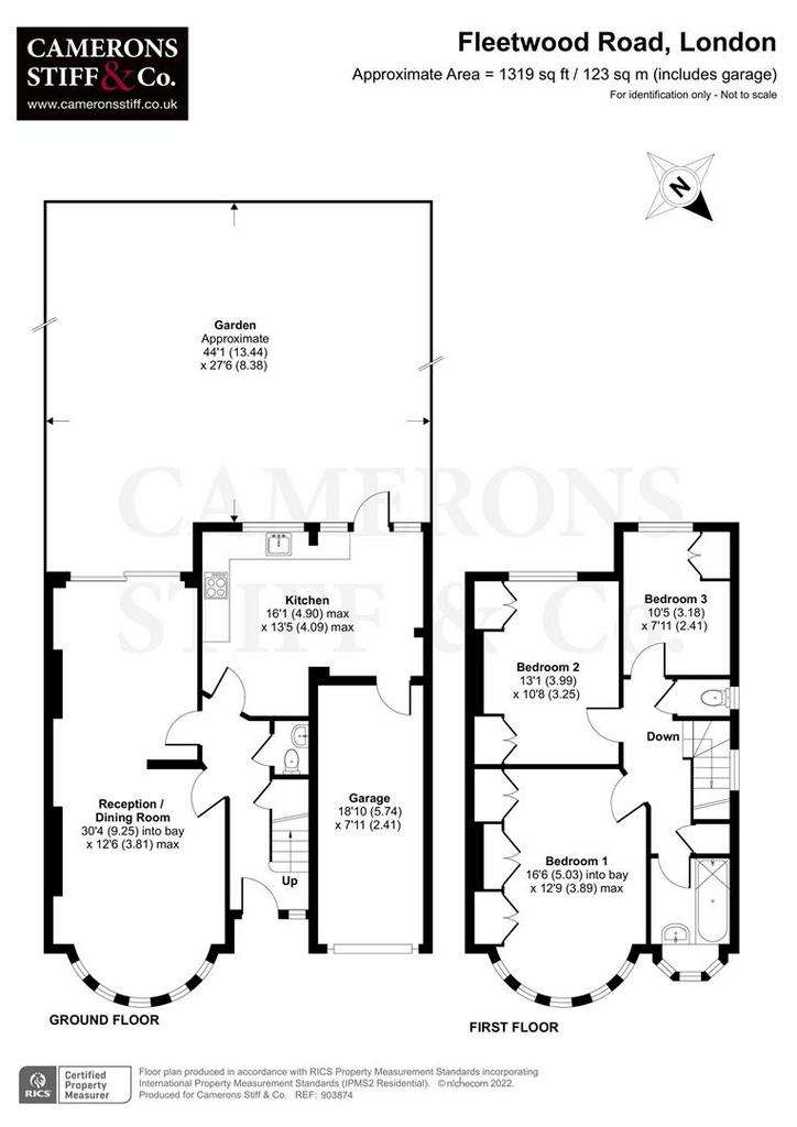 3 bedroom house for sale - floorplan