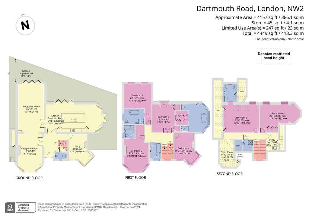 6 bedroom detached house for sale - floorplan