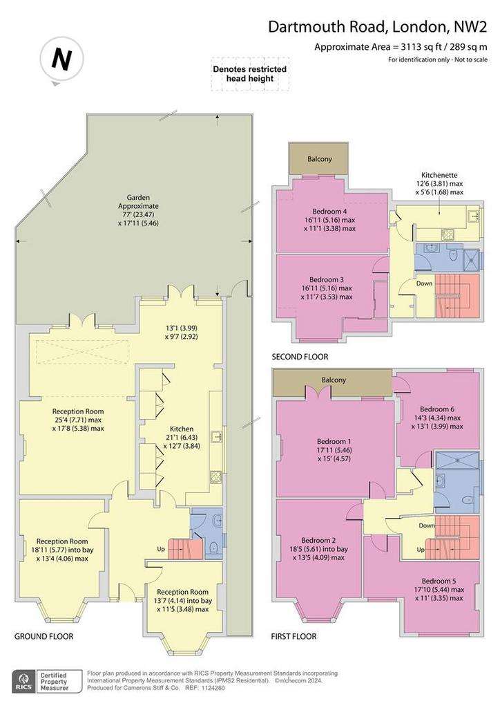 6 bedroom semi-detached house for sale - floorplan