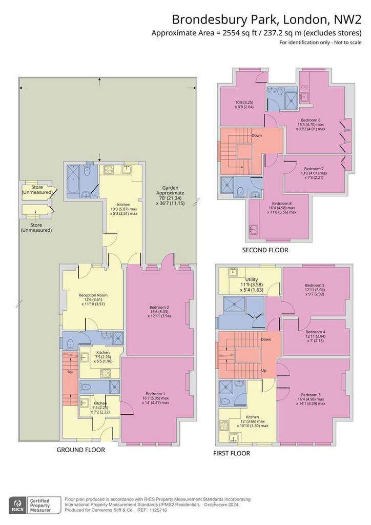 8 bedroom house for sale - floorplan