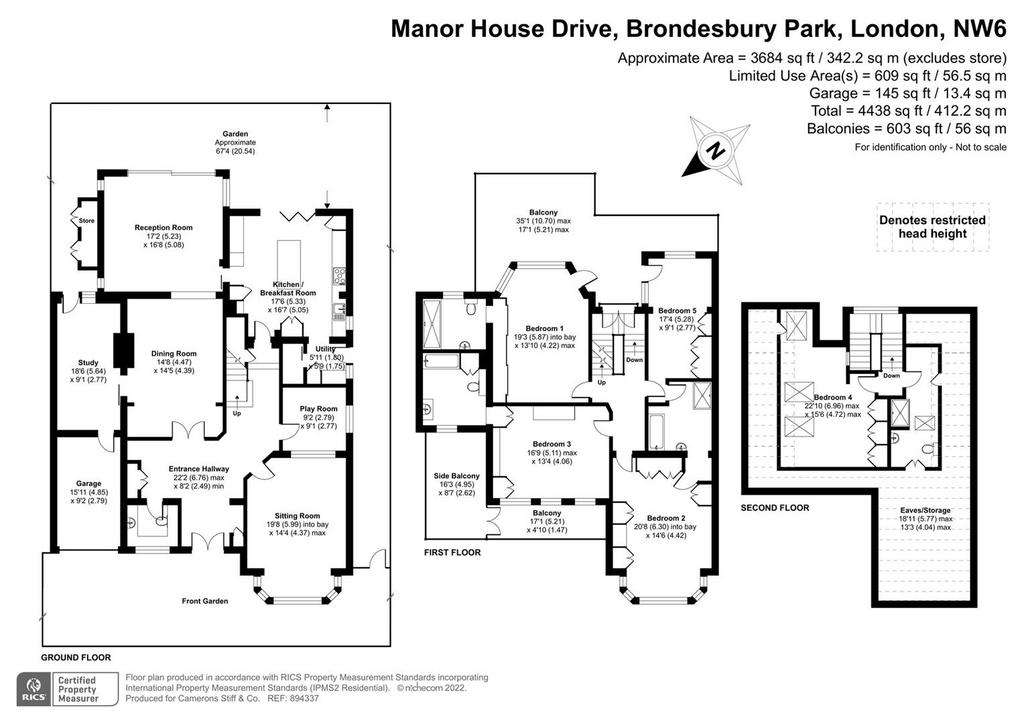 5 bedroom house for sale - floorplan