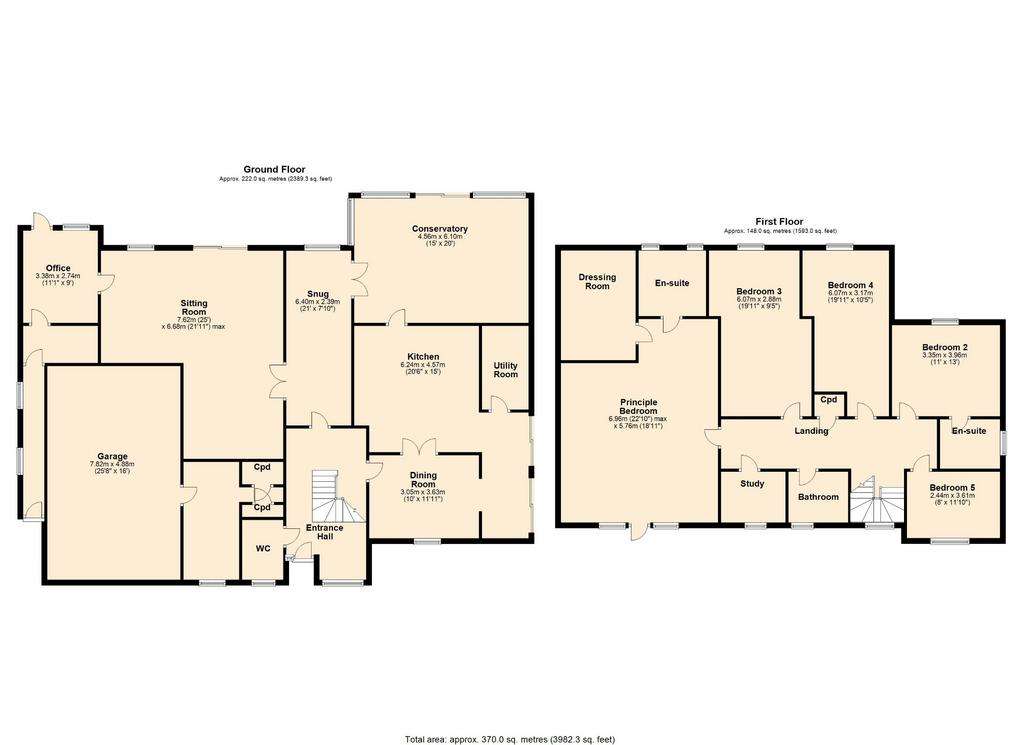 5 bedroom detached house for sale - floorplan