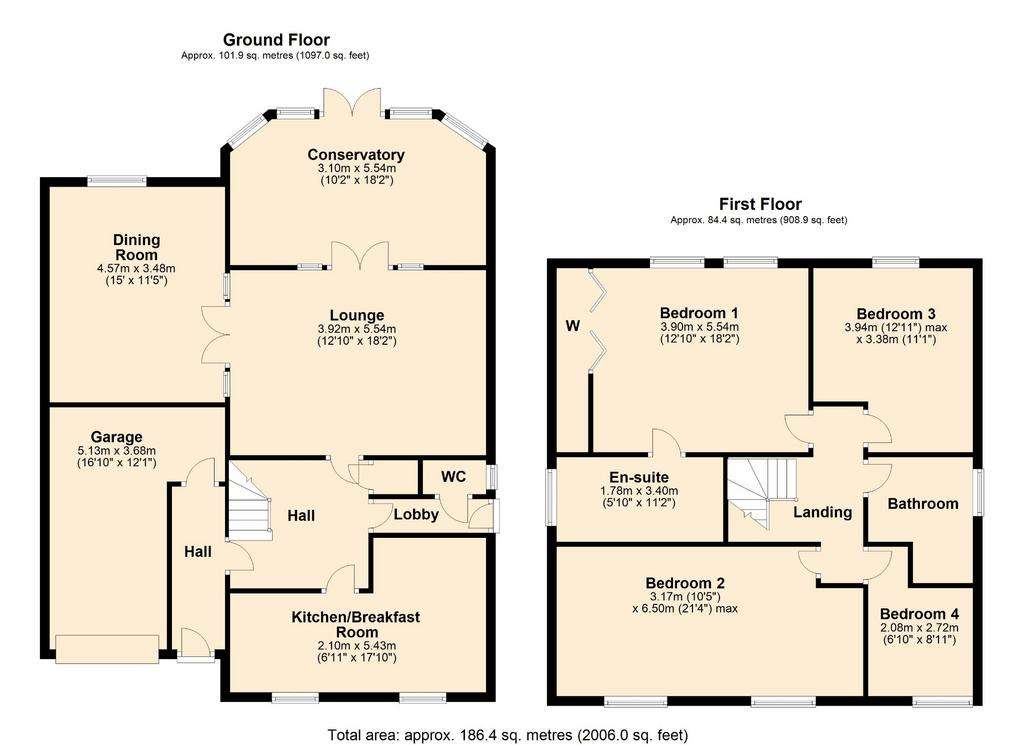 4 bedroom detached house for sale - floorplan