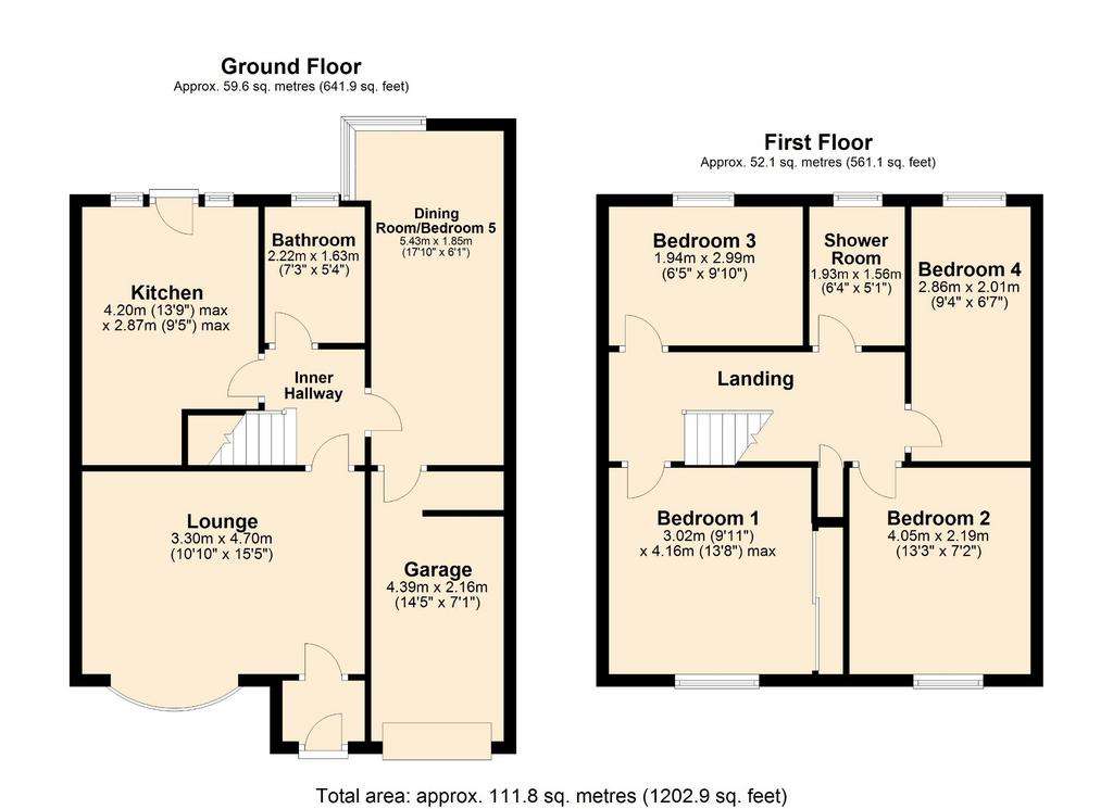 4 bedroom semi-detached house for sale - floorplan