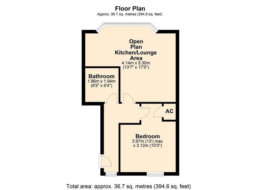 1 bedroom flat for sale - floorplan