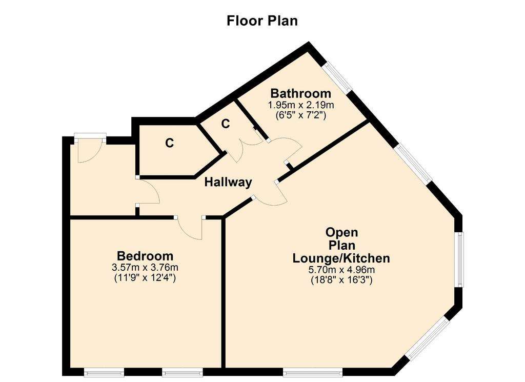 1 bedroom flat for sale - floorplan