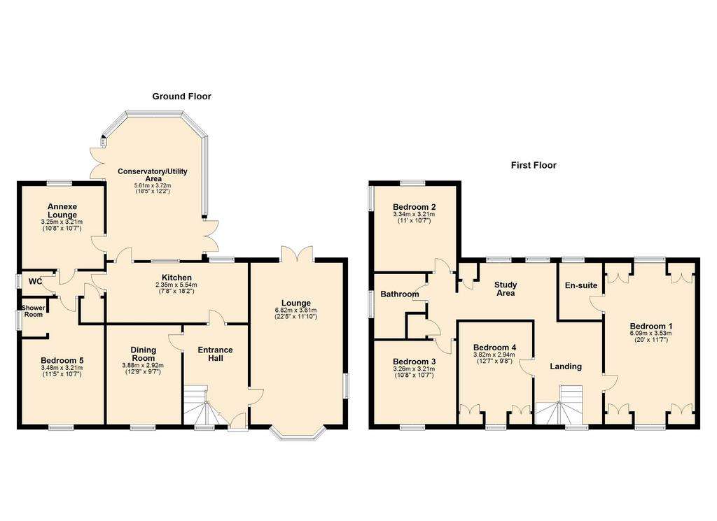 5 bedroom detached house for sale - floorplan