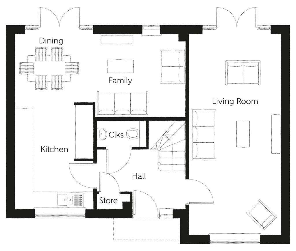 4 bedroom detached house for sale - floorplan