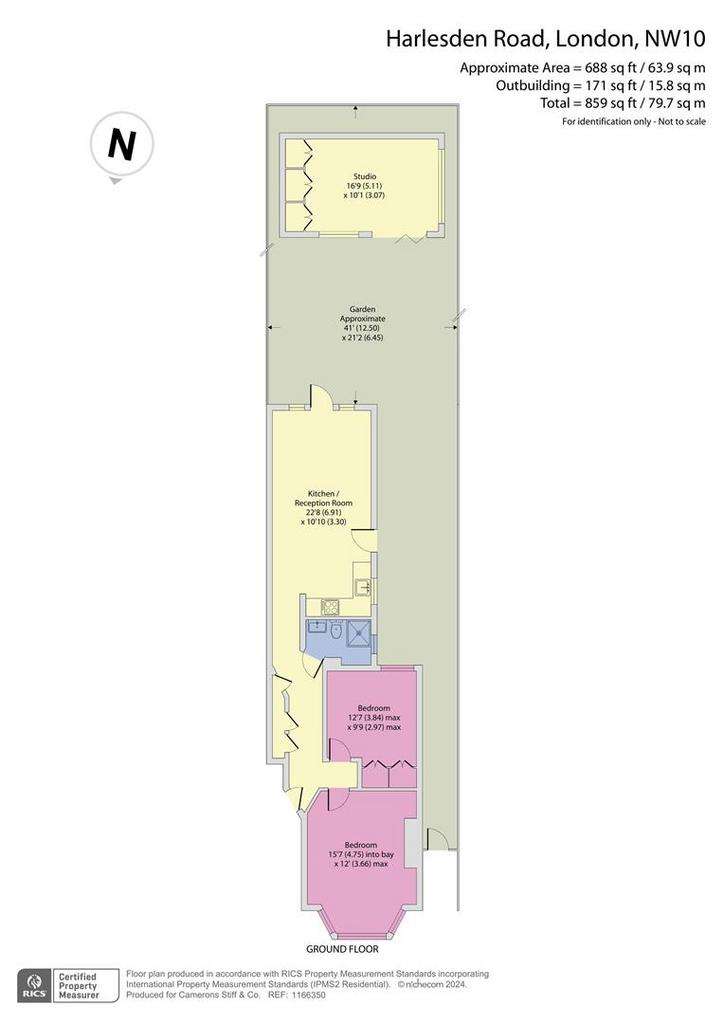 2 bedroom flat for sale - floorplan