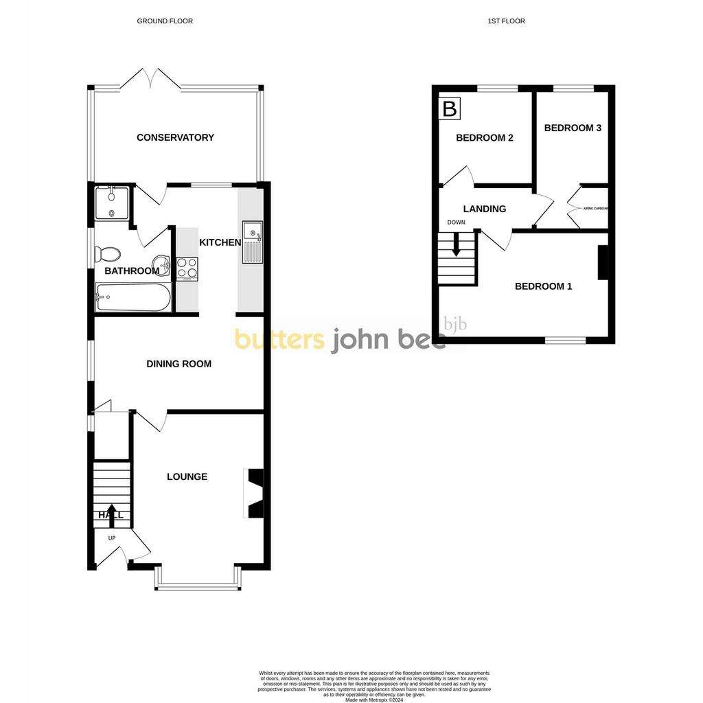 3 bedroom semi-detached house for sale - floorplan