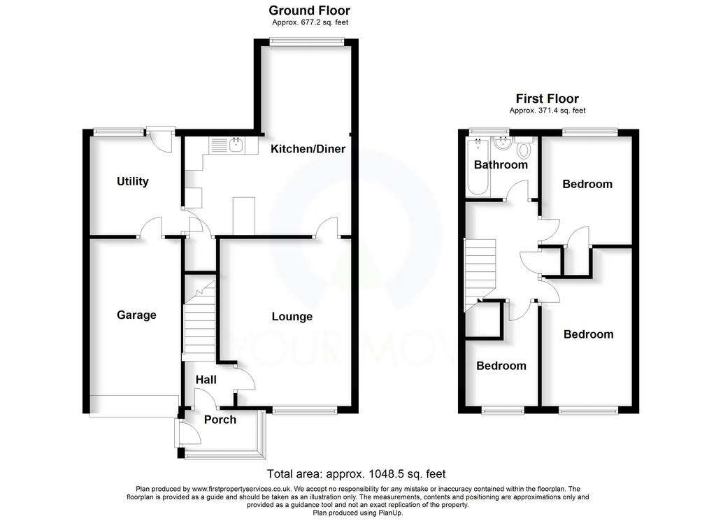 3 bedroom link-detached house for sale - floorplan