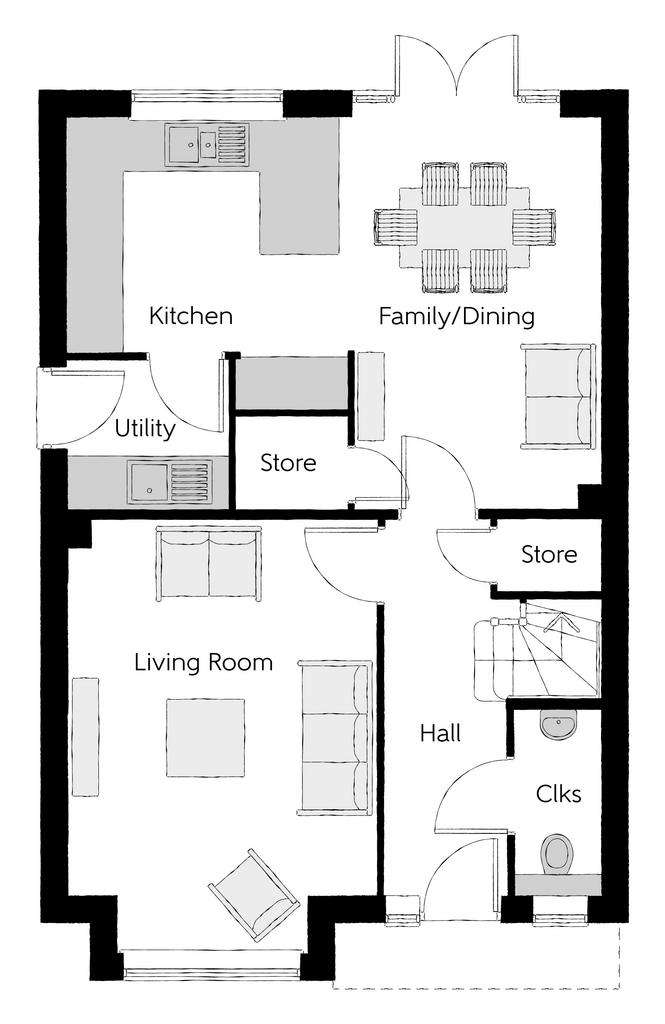 4 bedroom detached house for sale - floorplan