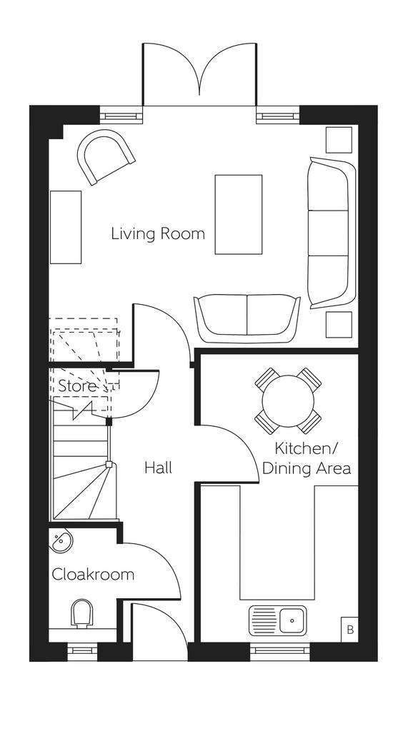 3 bedroom detached house for sale - floorplan