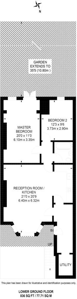 2 bedroom flat to rent - floorplan