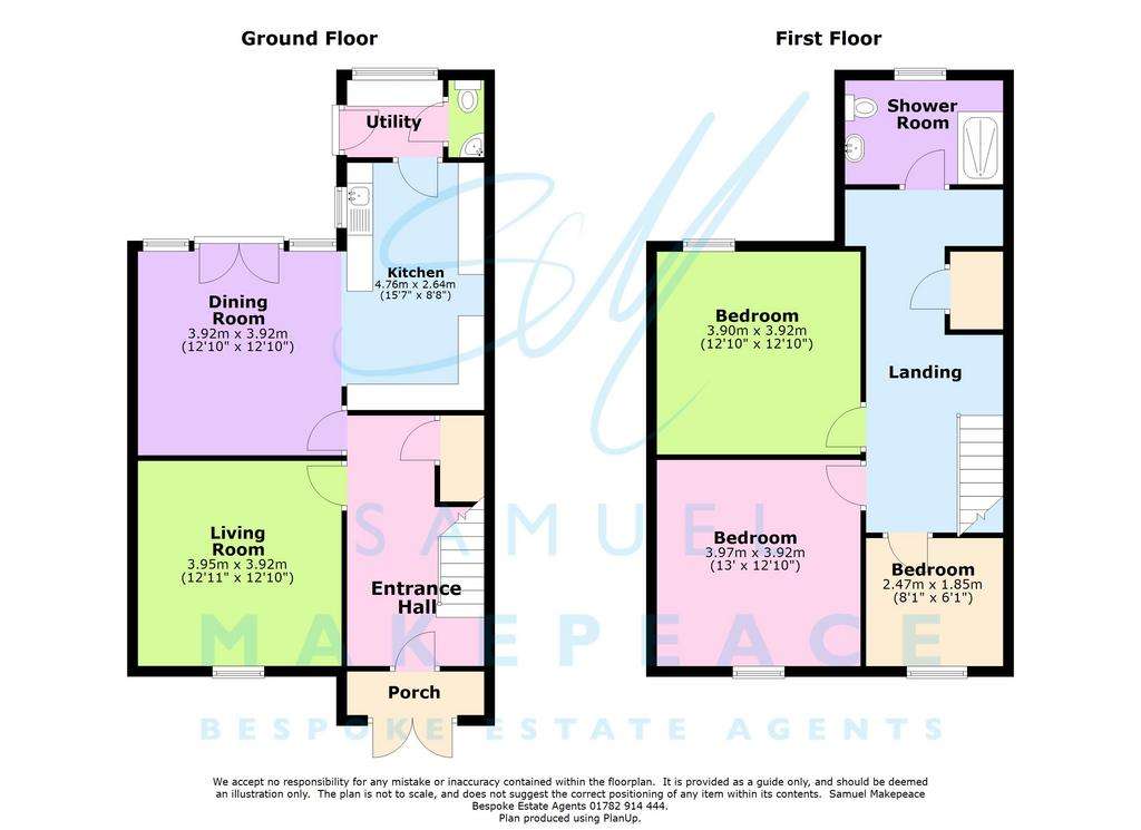 5 bedroom semi-detached house for sale - floorplan