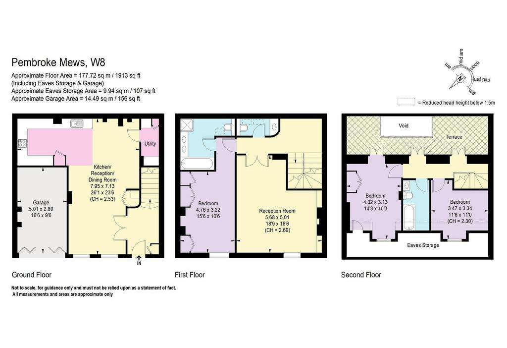 3 bedroom mews house to rent - floorplan