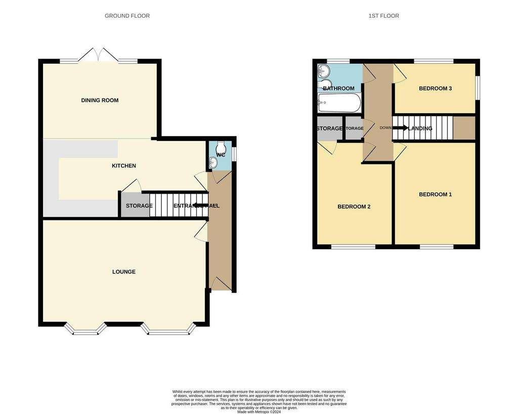 3 bedroom semi-detached house for sale - floorplan