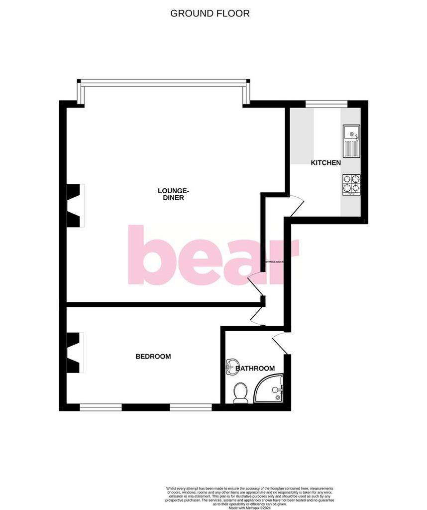 1 bedroom flat for sale - floorplan