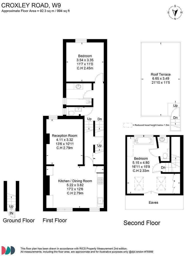 2 bedroom flat for sale - floorplan